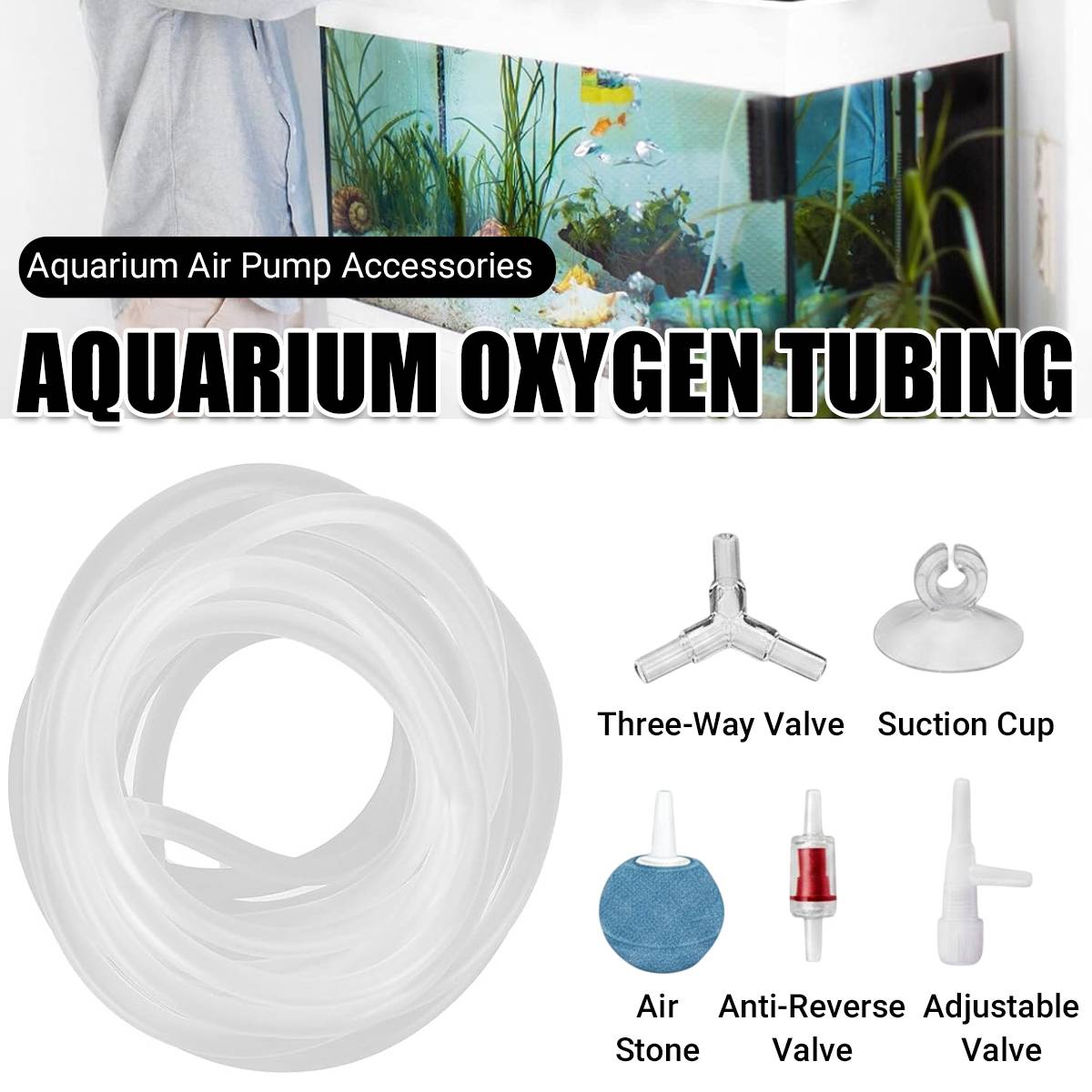 YEE Aquarium Oxygen Tubing Kit 6m Air Pump Accessories