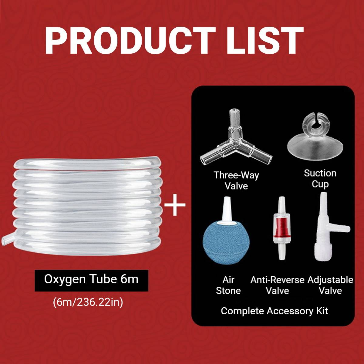 YEE Aquarium Oxygen Tubing Kit 6m Air Pump Accessories