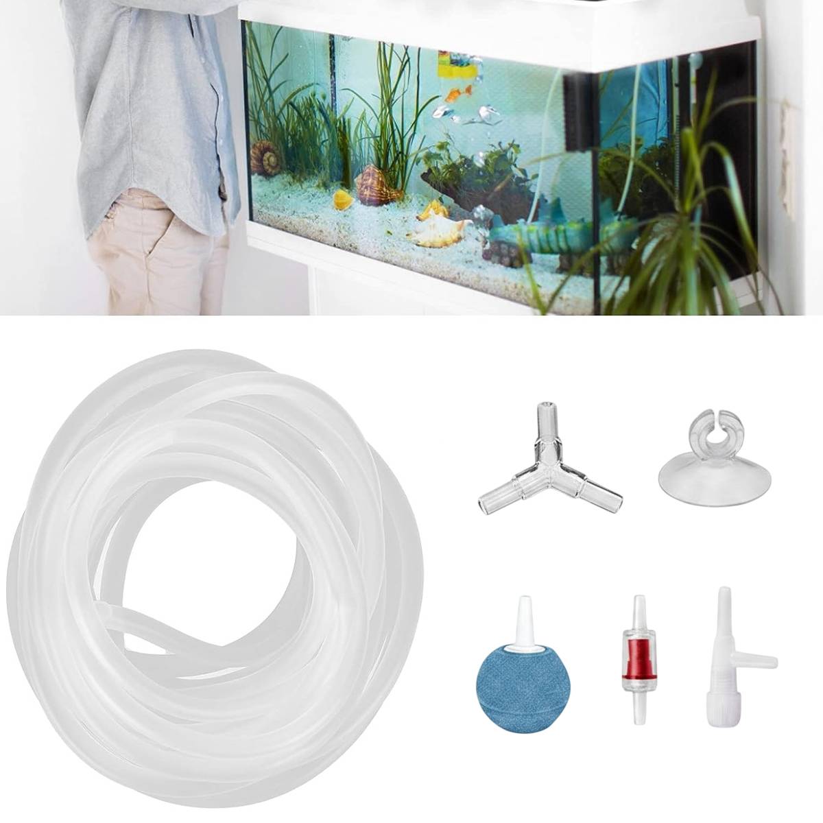 YEE Aquarium Oxygen Tubing Kit 6m Air Pump Accessories
