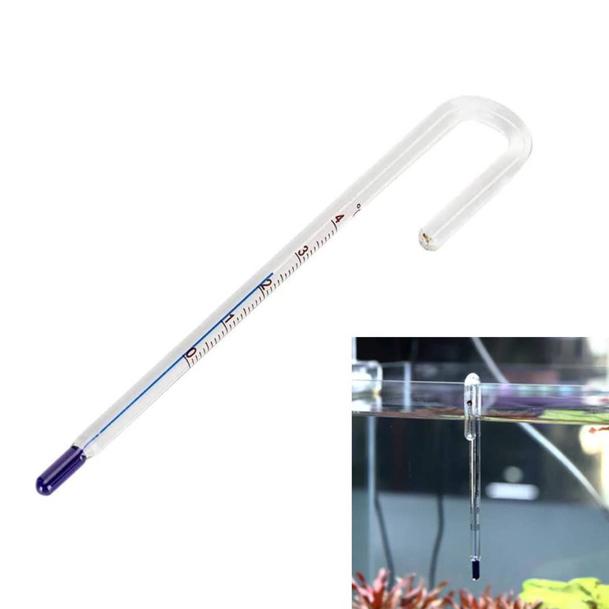 Stick-on LCD aquarium thermometer strip – product view 4