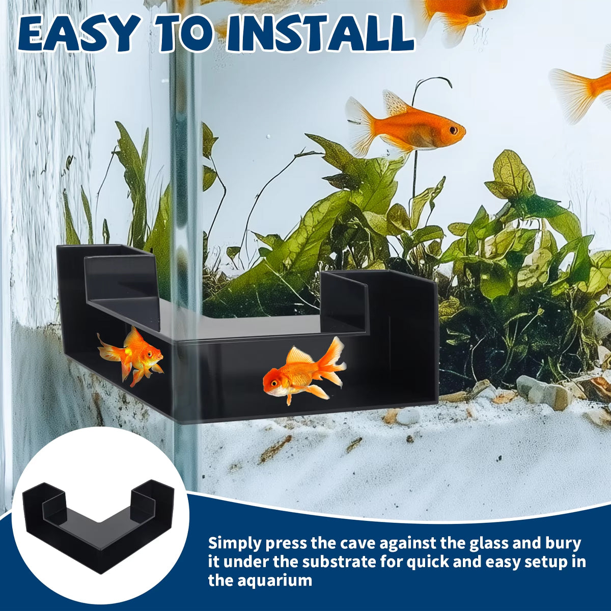Aquarium Underground Tunnel Corner Fish Tank Decoration