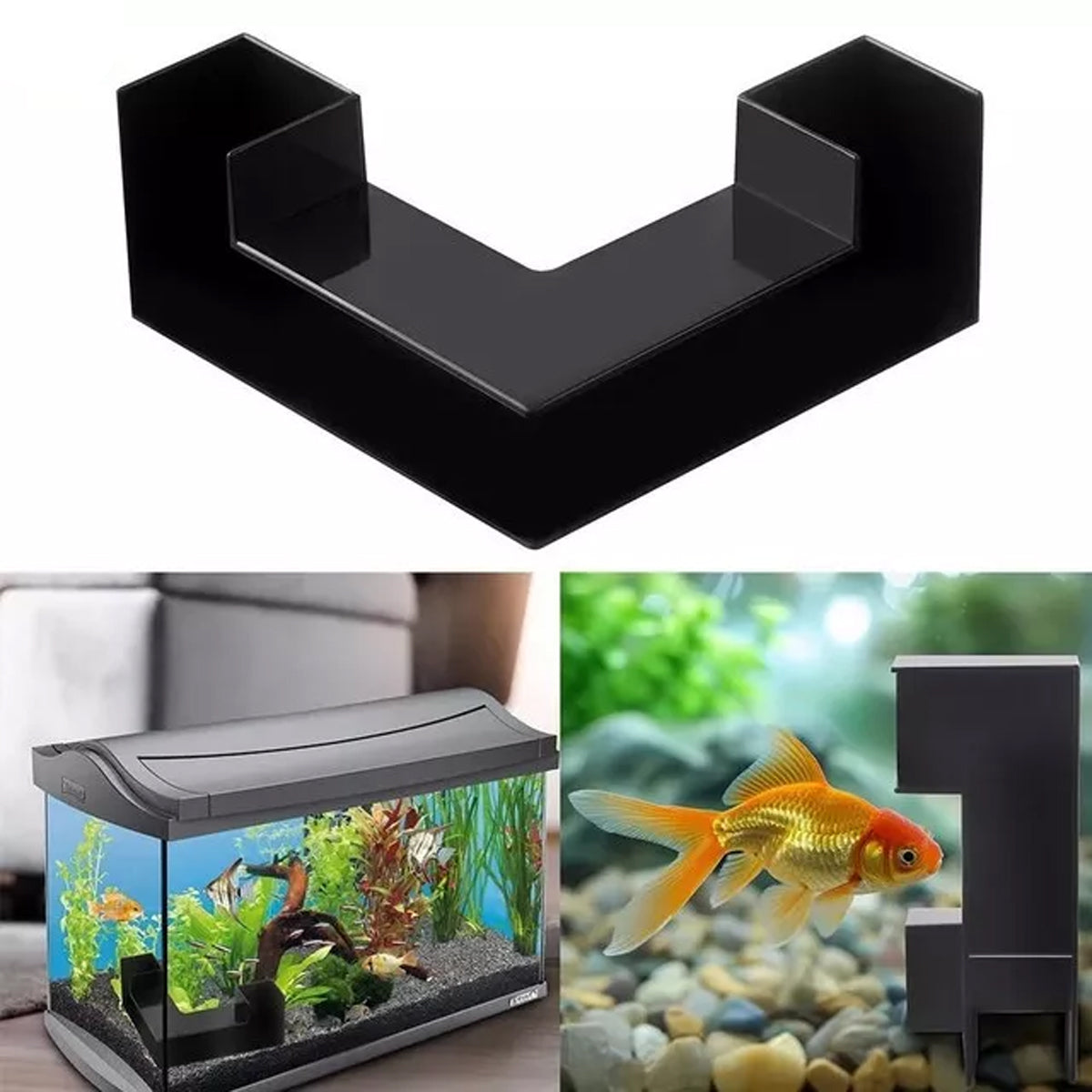 Aquarium Underground Tunnel Corner Fish Tank Decoration