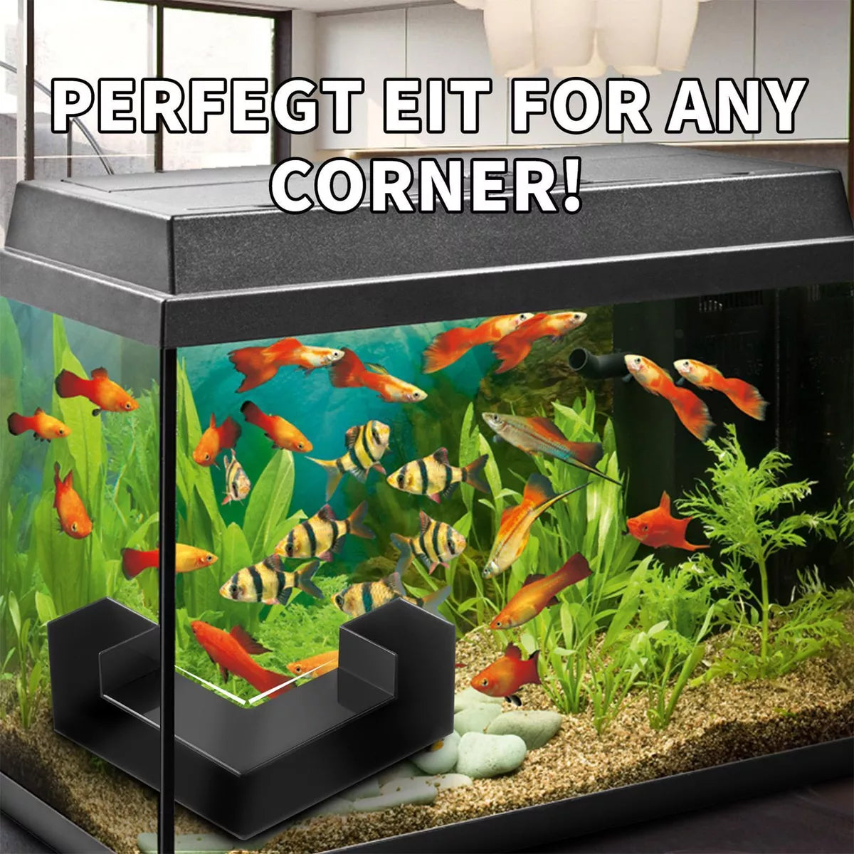Aquarium Underground Tunnel Corner Fish Tank Decoration