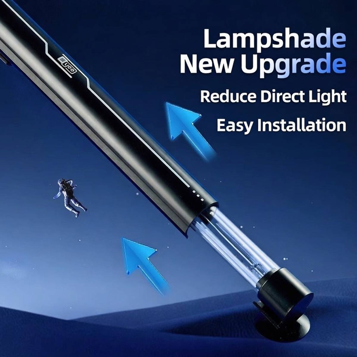 Yee aquarium UV steriliser lamp with 5W, 7W and 9W options – product view 3