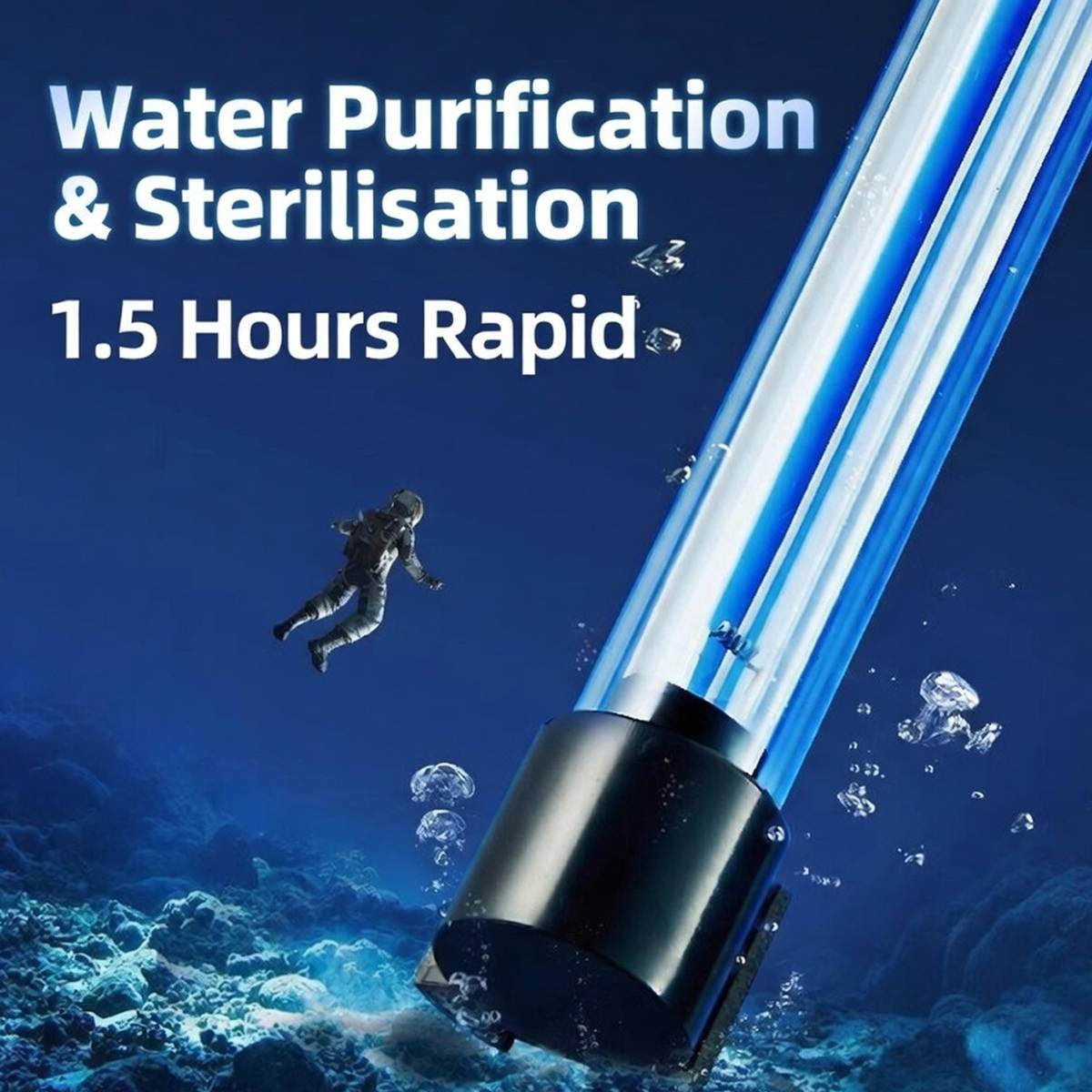 Yee aquarium UV steriliser lamp with 5W, 7W and 9W options – product view 5