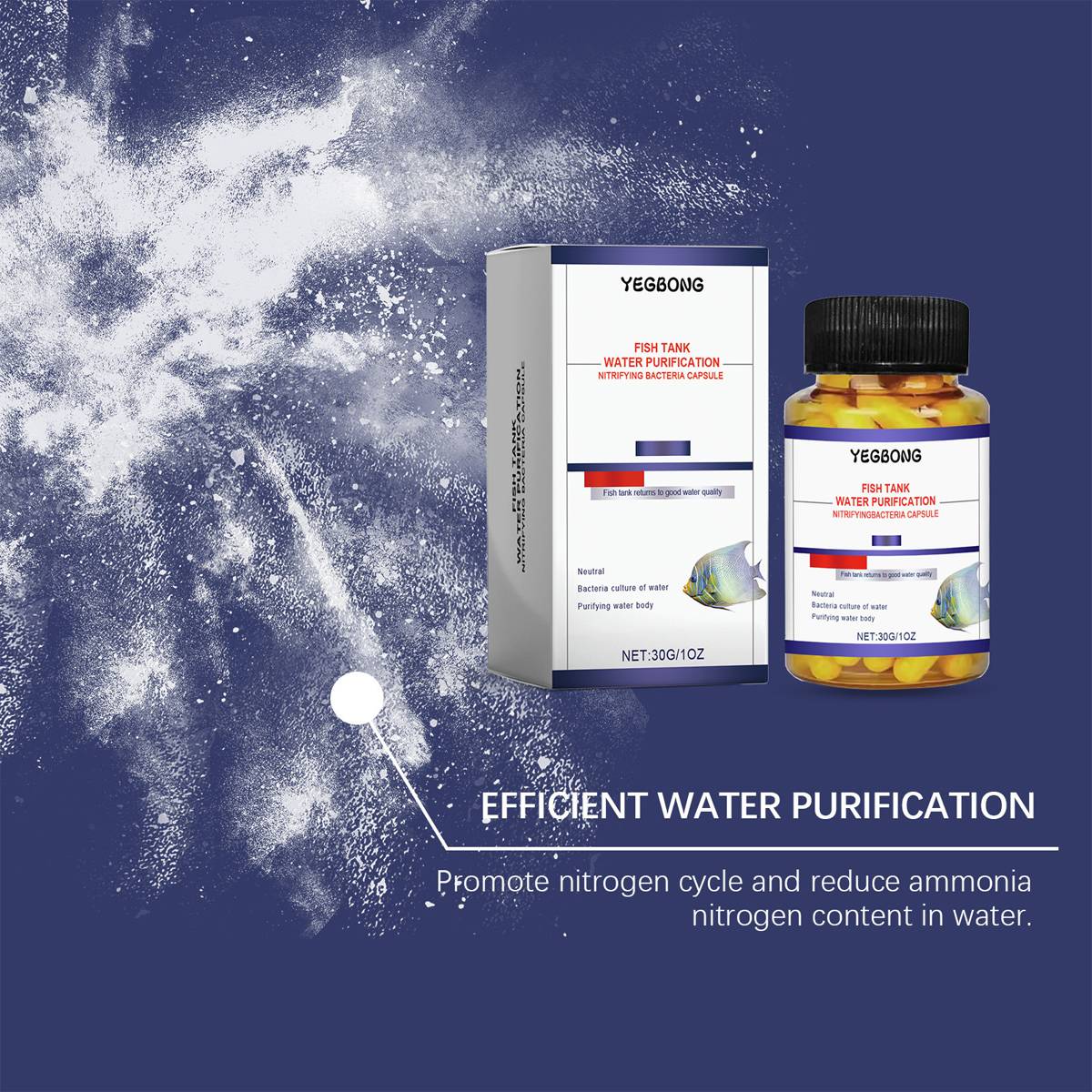 Aquarium water clarifier capsules for cloudy freshwater tanks – product view 10