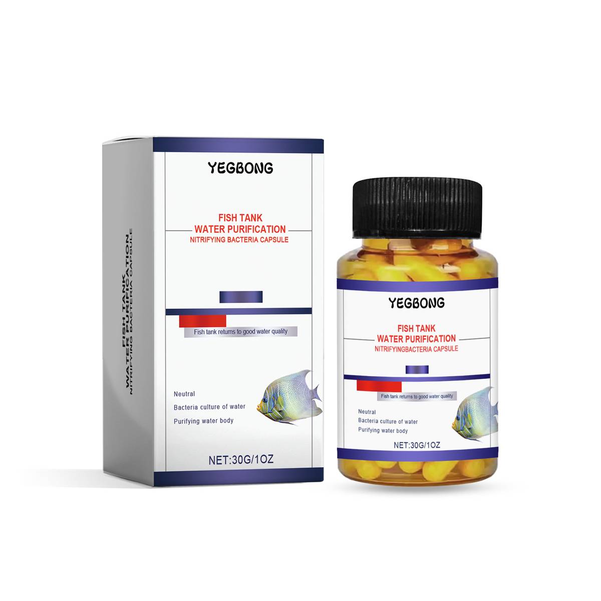 Aquarium water clarifier capsules for cloudy freshwater tanks – product view 3