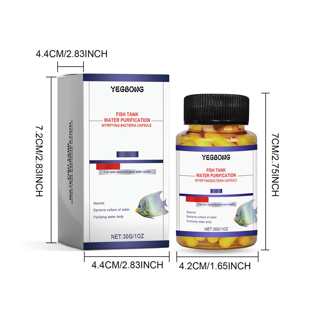 Aquarium water clarifier capsules for cloudy freshwater tanks – product view 11