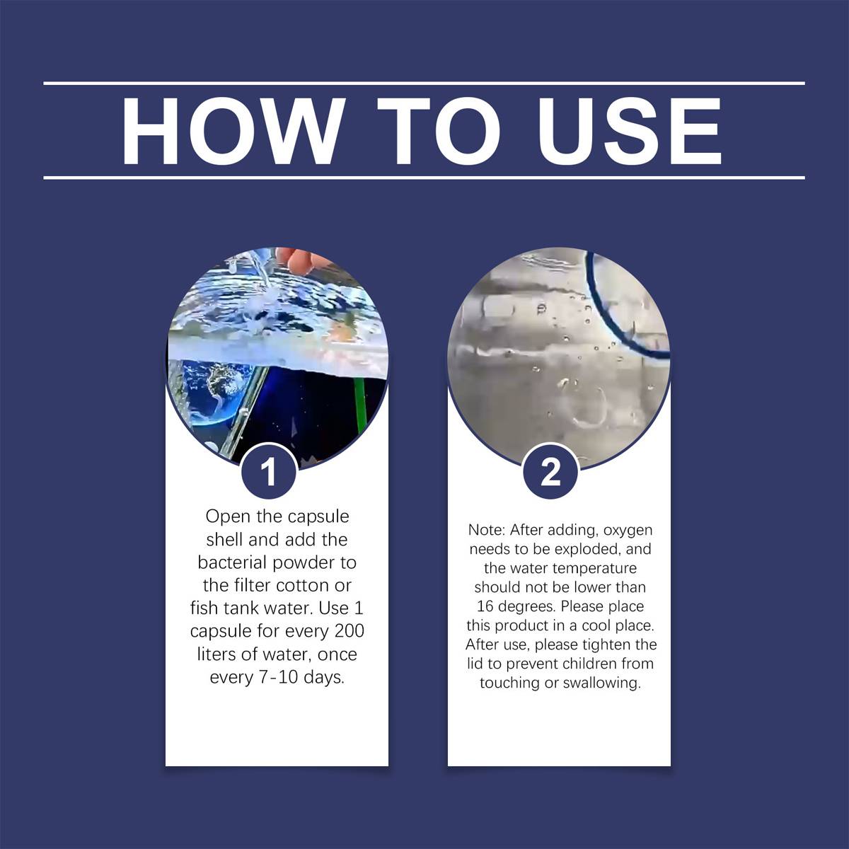 Aquarium water clarifier capsules for cloudy freshwater tanks – product view 7