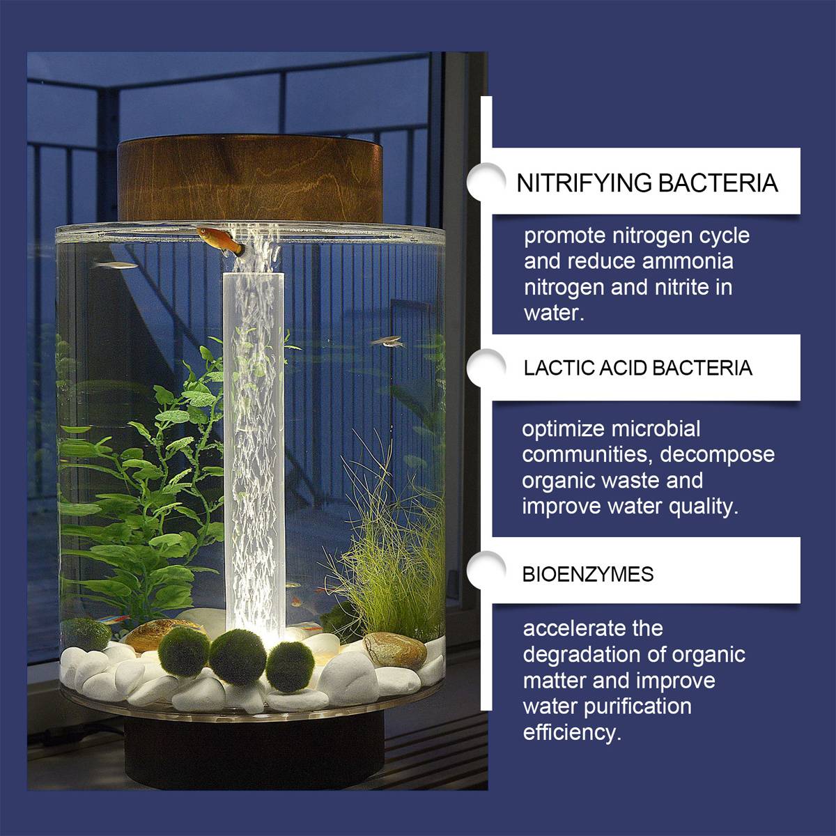 Aquarium water clarifier capsules for cloudy freshwater tanks – product view 8