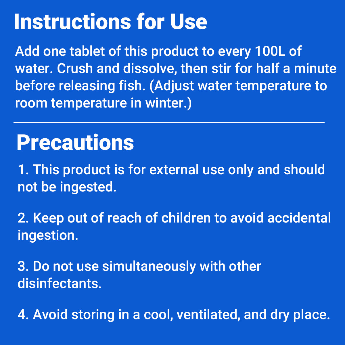 Yee Aquarium Water Purifier Tablets 100pcs Chlorine Remover