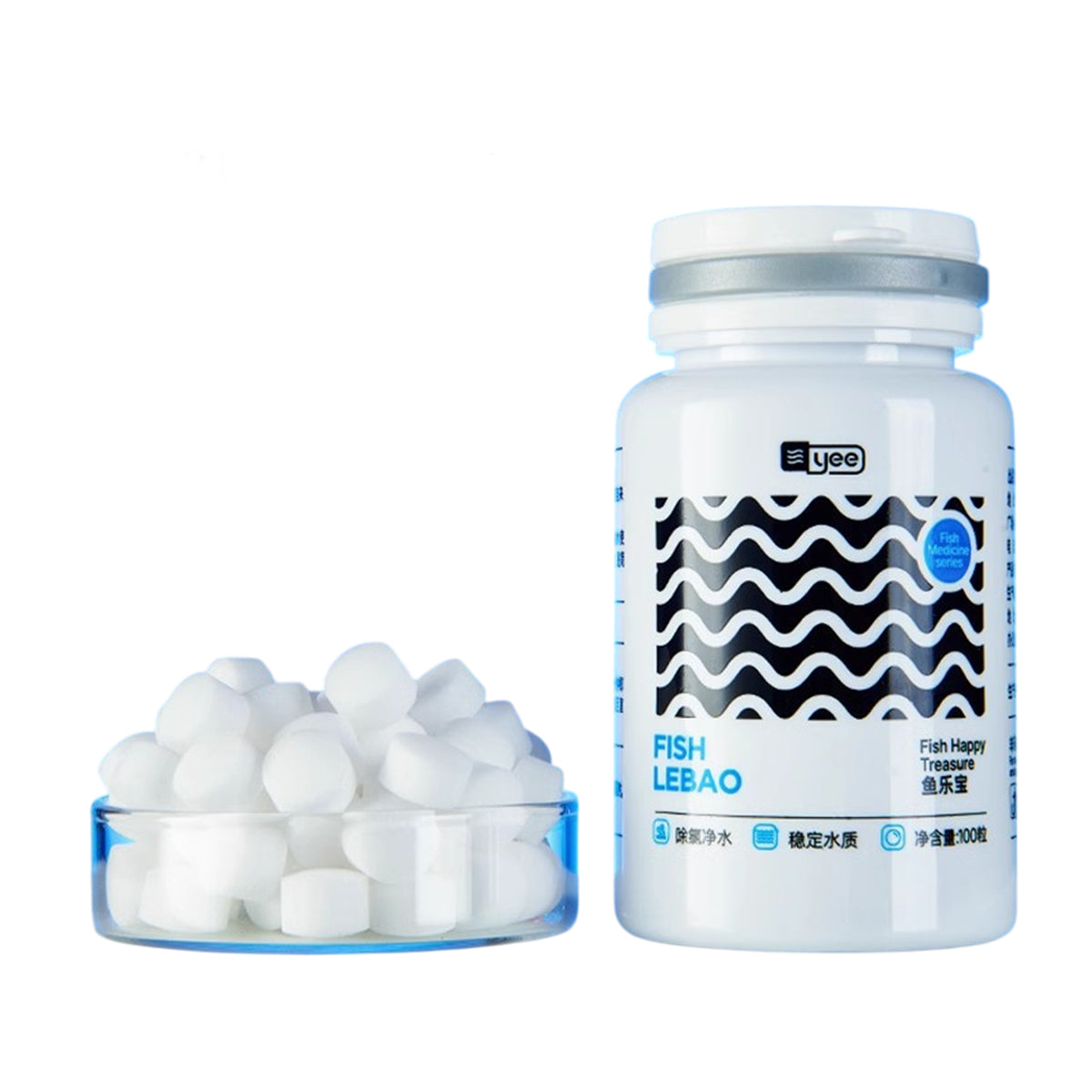 Yee Aquarium Water Purifier Tablets 100pcs Chlorine Remover