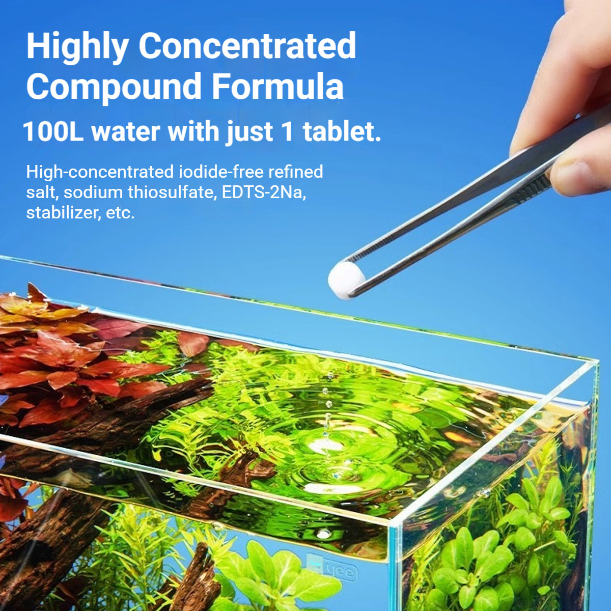 Yee Aquarium Water Purifier Tablets 100pcs Chlorine Remover