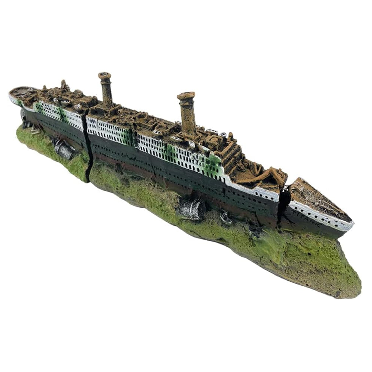 Titanic Shipwreck Aquarium Decoration Resin Fish Tank Ornament