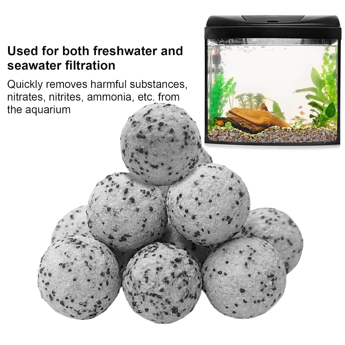 Quartz Ball Aquarium Filter Media Biological Filtration