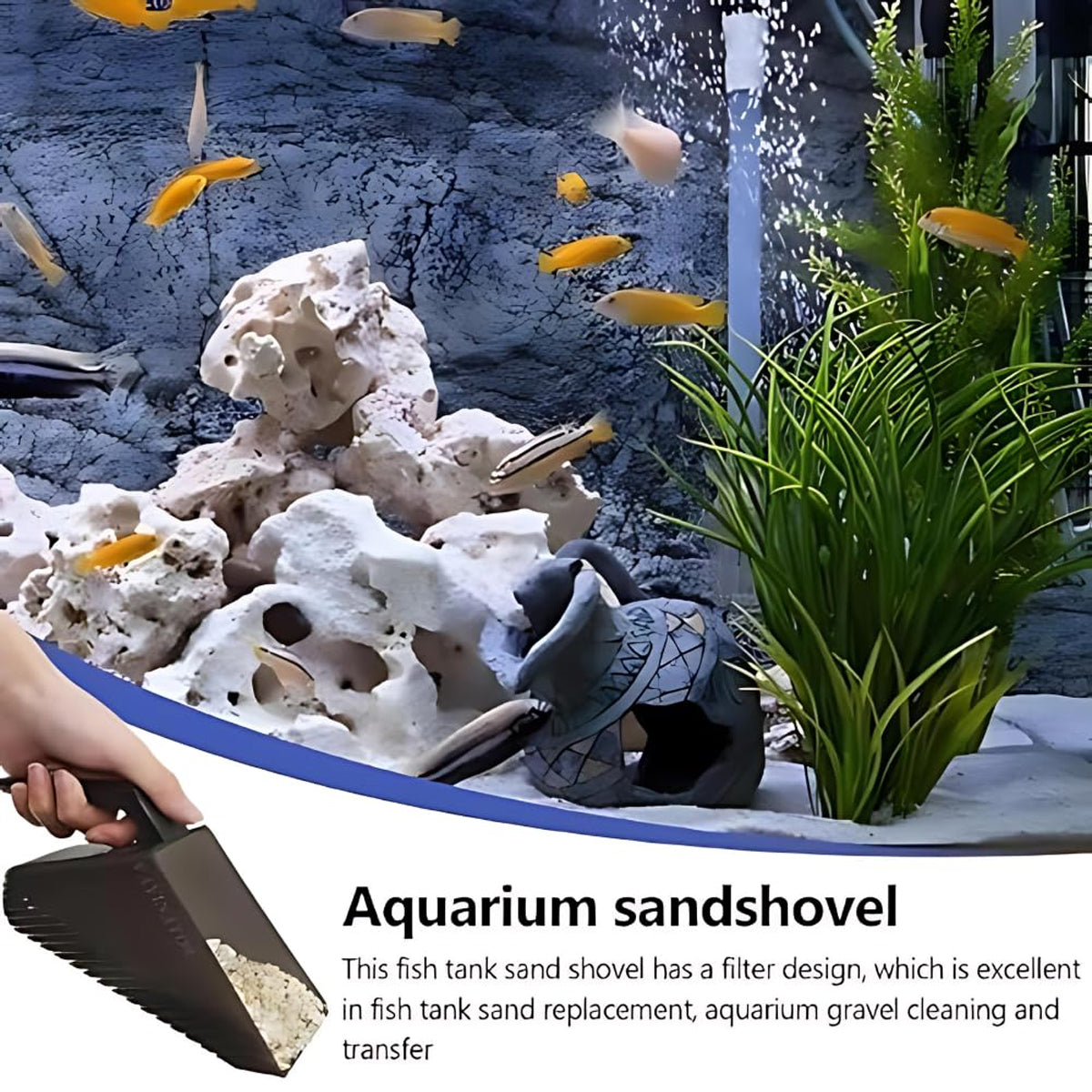 Aquarium Sand Shovel For Substrate Cleaning