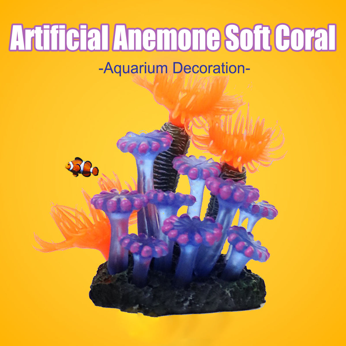 Artificial Coral Decoration Soft Anemone Aquarium Ornament