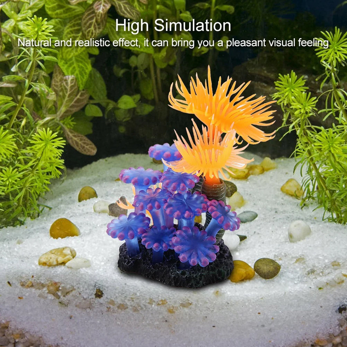 Artificial Coral Decoration Soft Anemone Aquarium Ornament