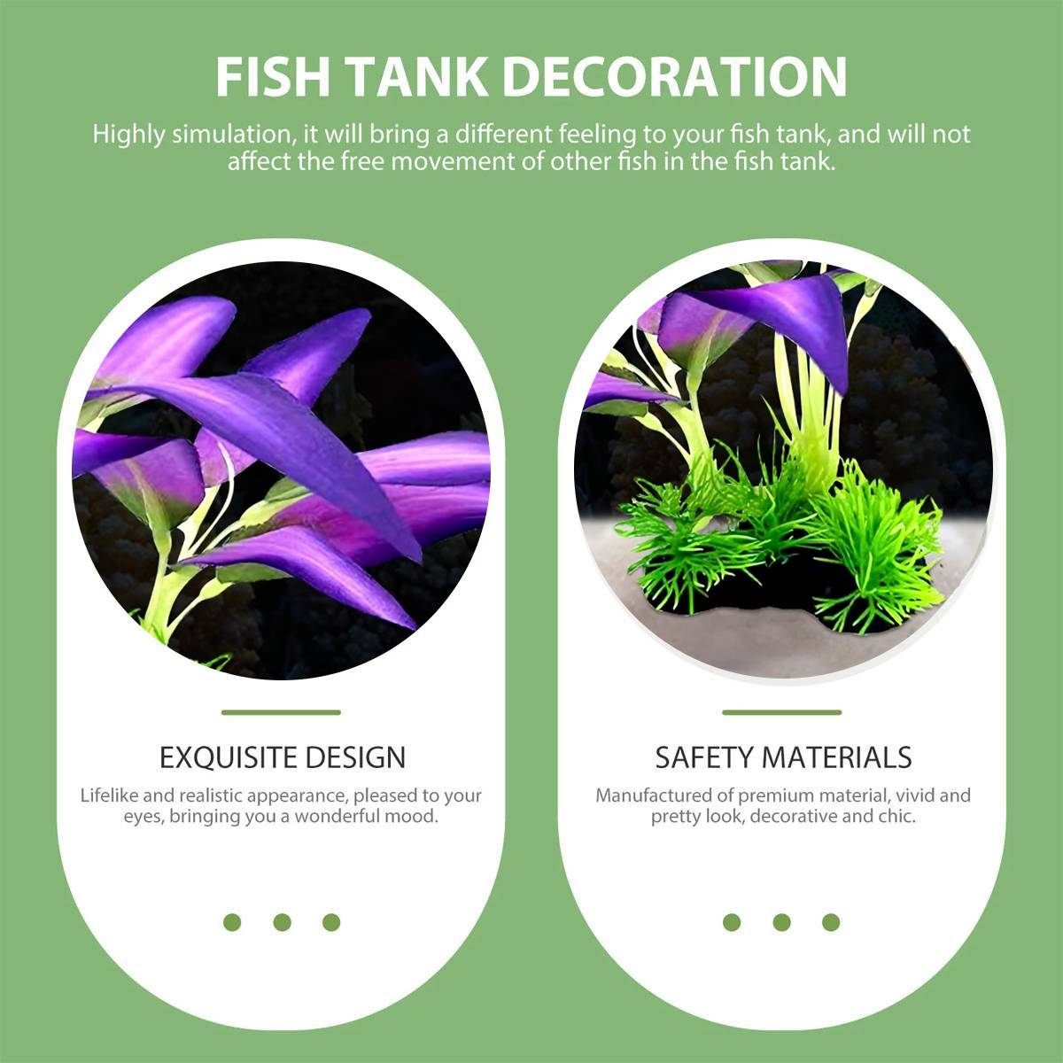 Artificial Aquarium Plant Realistic Fish Tank Decoration