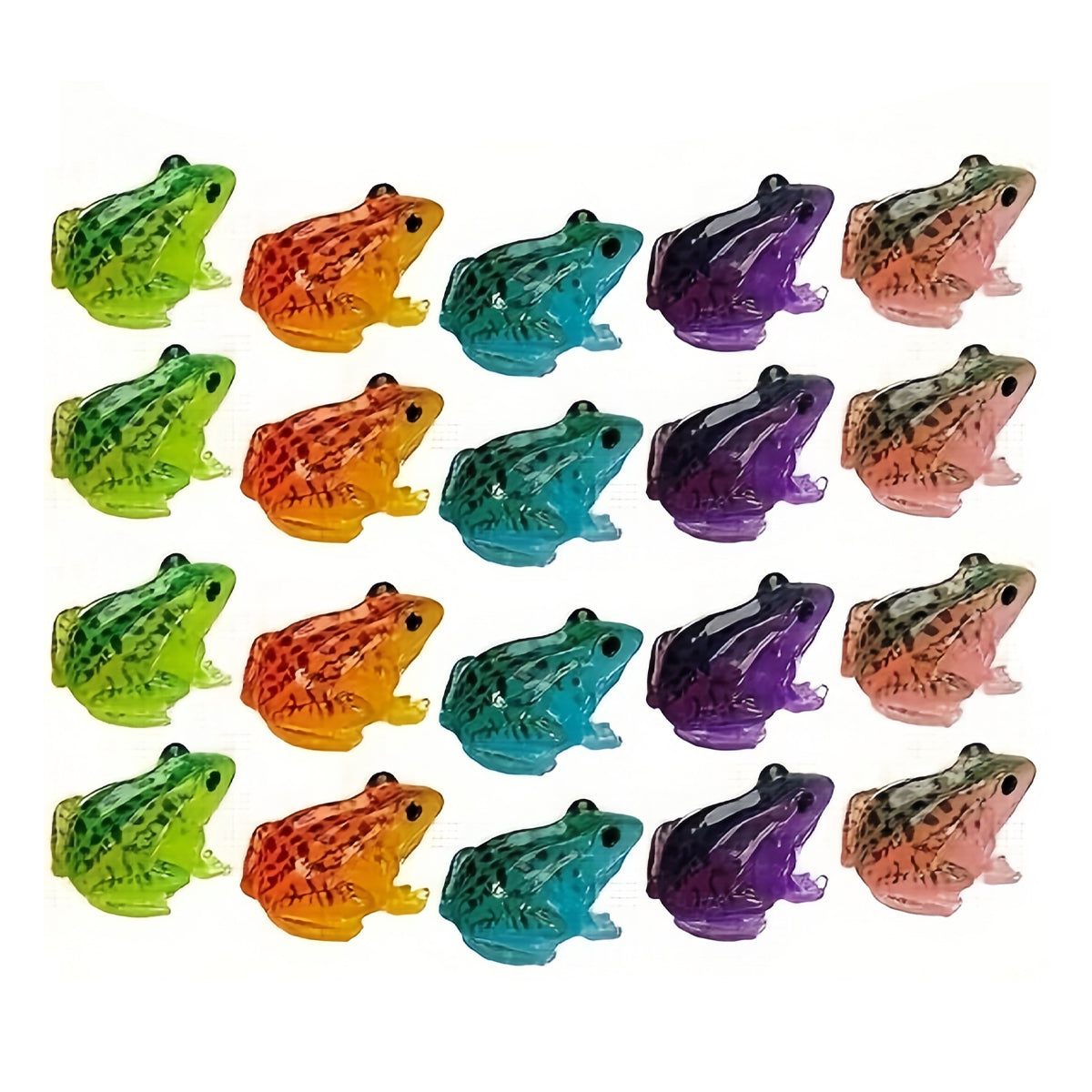 20PCS Luminous Frog Aquarium Decorations