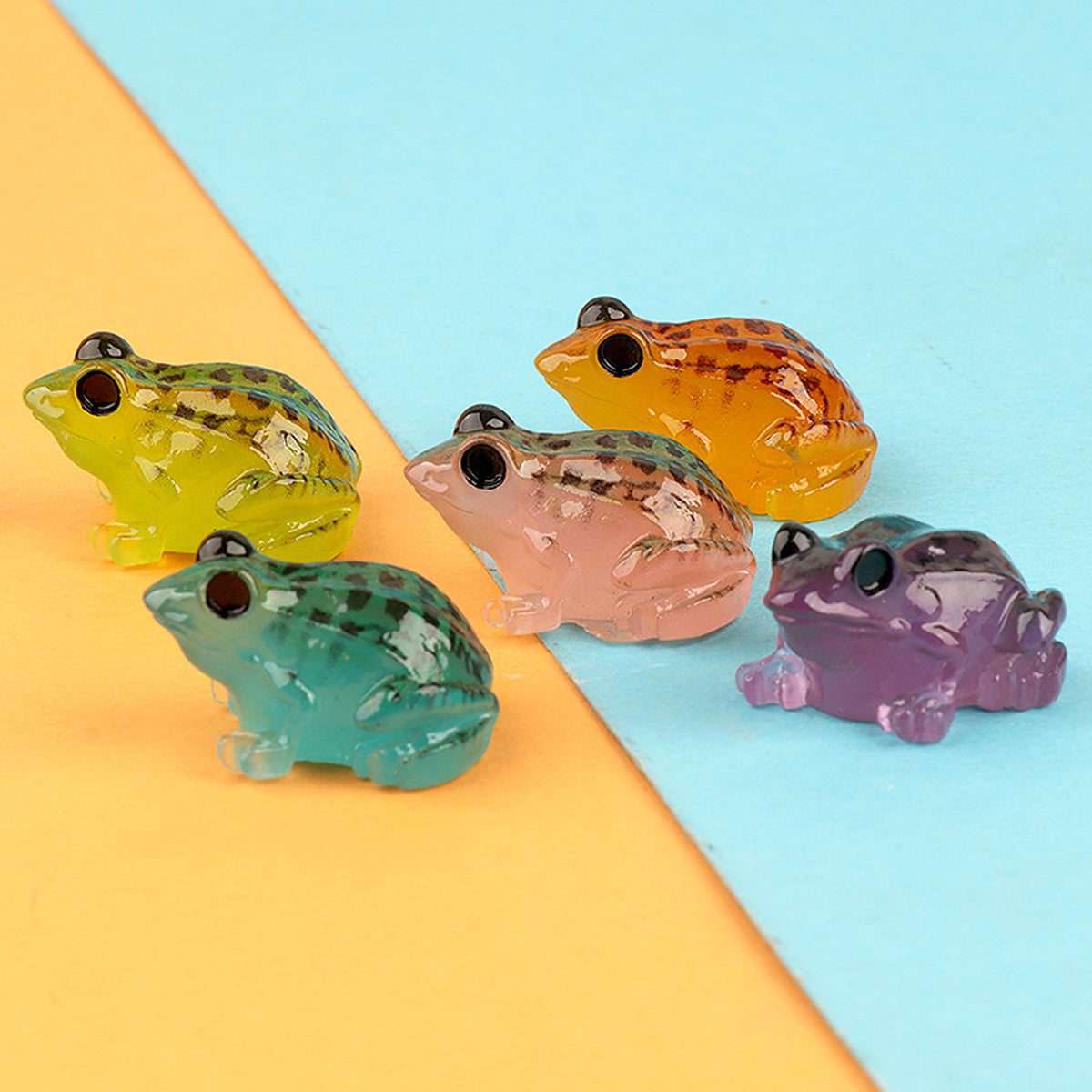20PCS Luminous Frog Aquarium Decorations