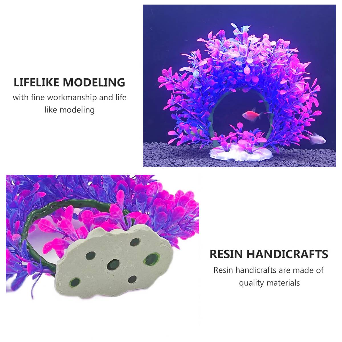 Artificial Aquarium Plant Arch Decoration