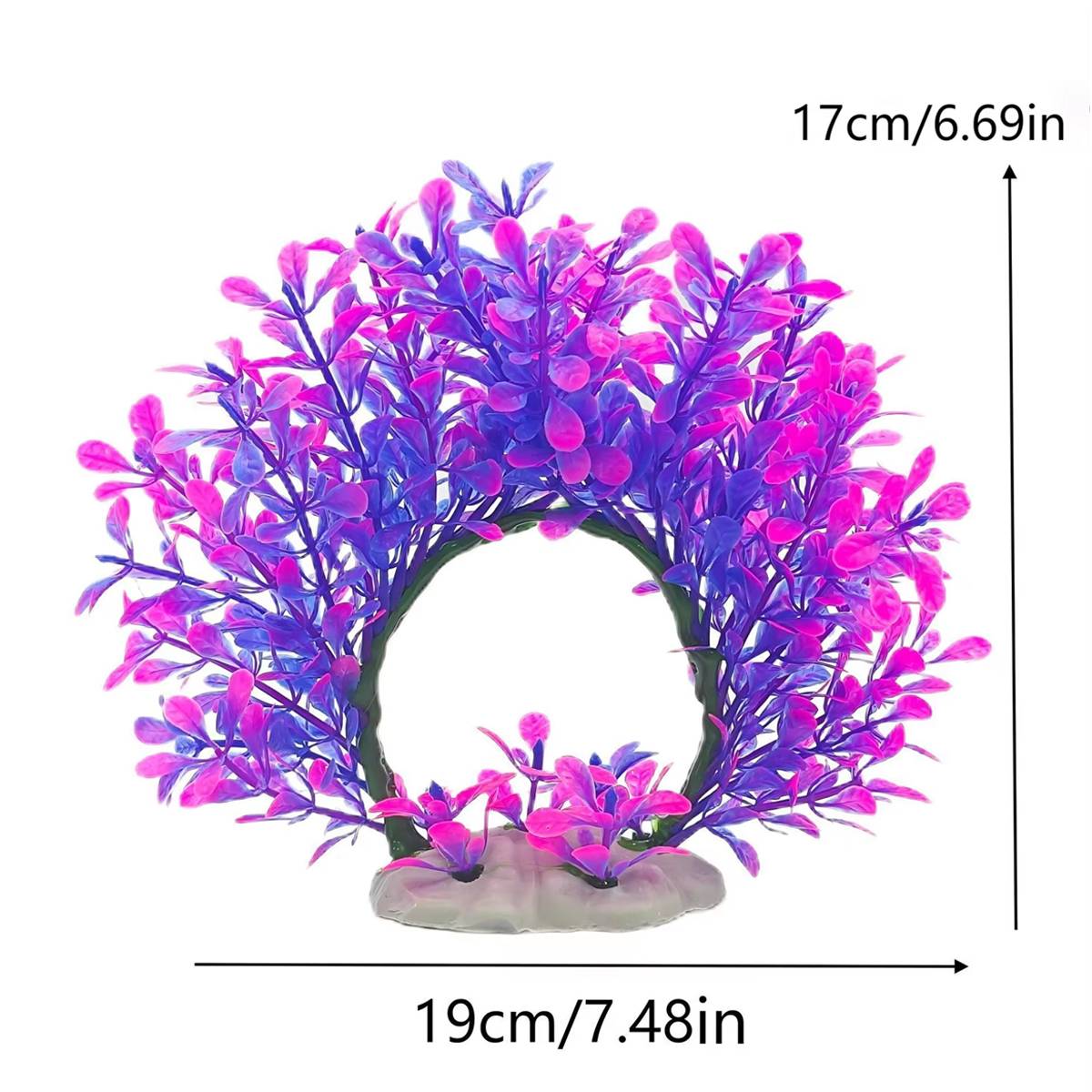 Artificial Aquarium Plant Arch Decoration