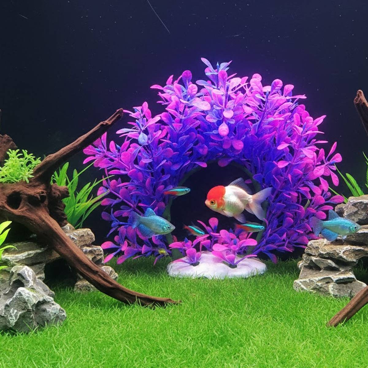 Artificial Aquarium Plant Arch Decoration