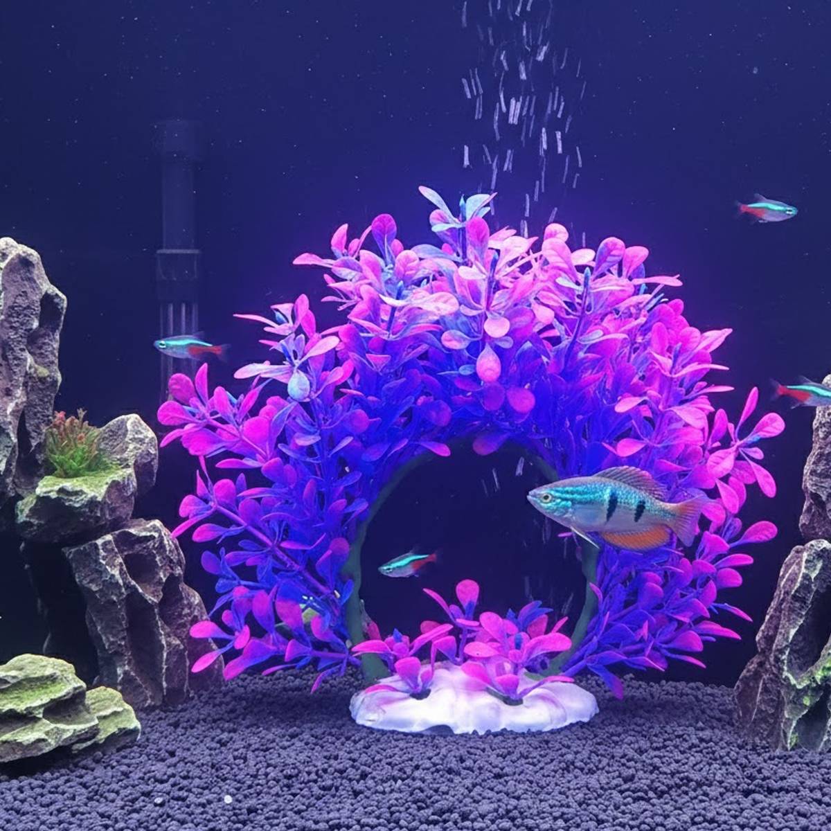 Artificial Aquarium Plant Arch Decoration