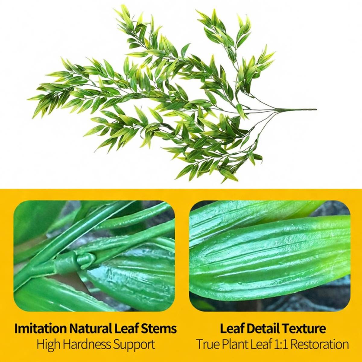 Artificial Plant Leaves Hanging Decoration For Terrarium