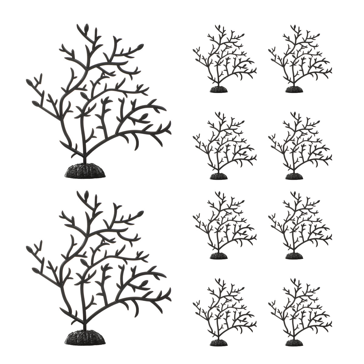 10PCS Aquarium Coral Tree Decor 10x10cm for Fish Tank Ornament Decoration