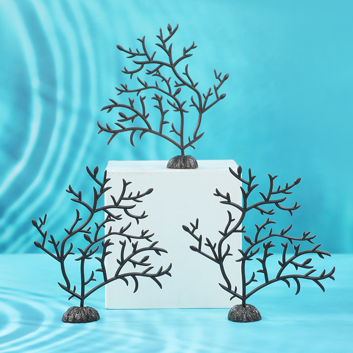 10PCS Aquarium Coral Tree Decor 10x10cm for Fish Tank Ornament Decoration