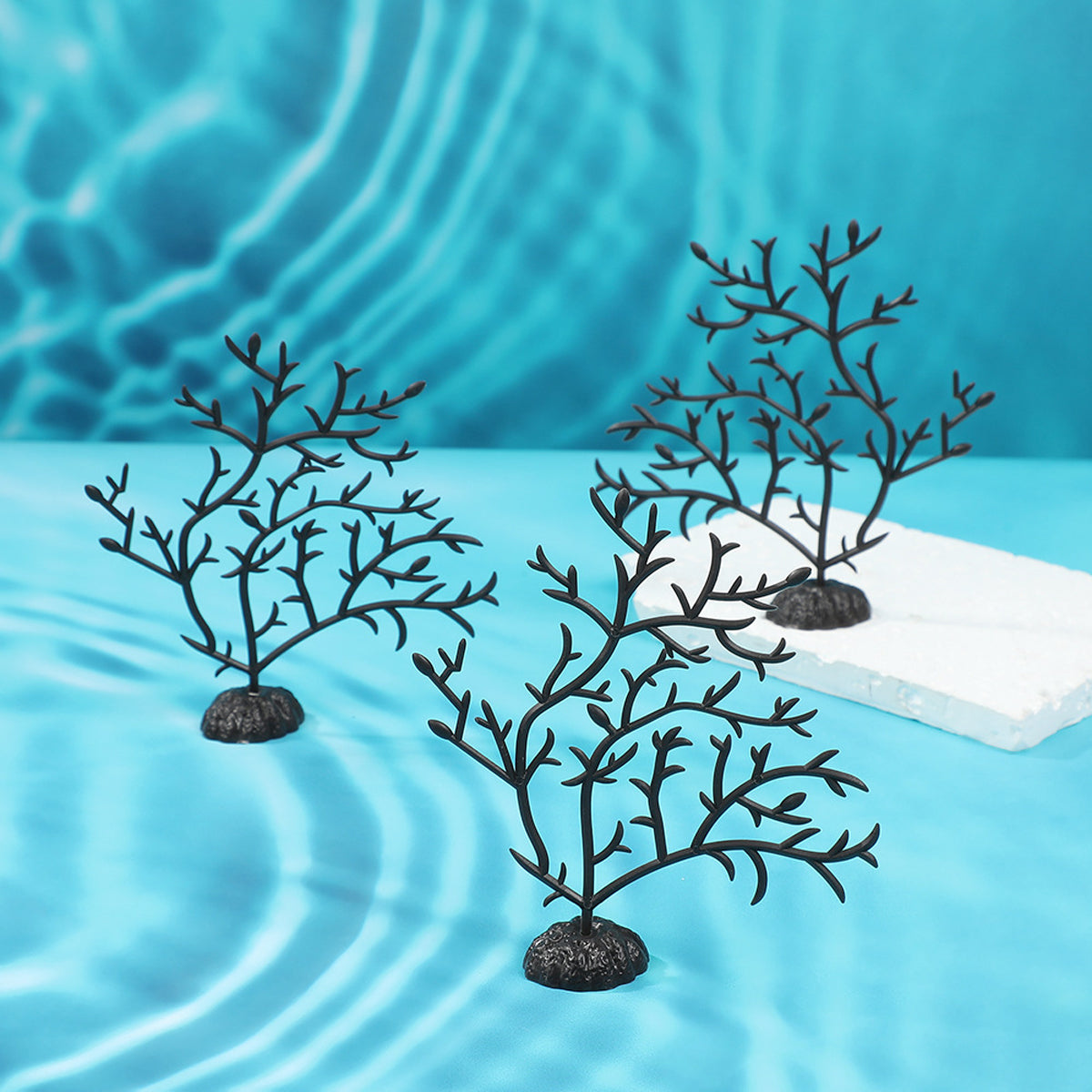 10PCS Aquarium Coral Tree Decor 10x10cm for Fish Tank Ornament Decoration