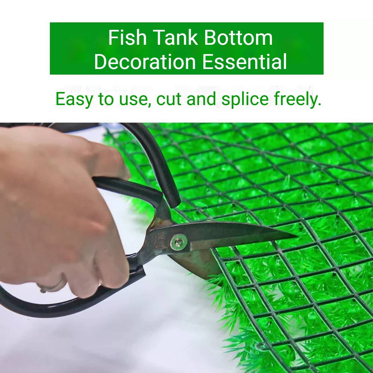 Artificial Aquarium Grass Mat Fish Tank Carpet