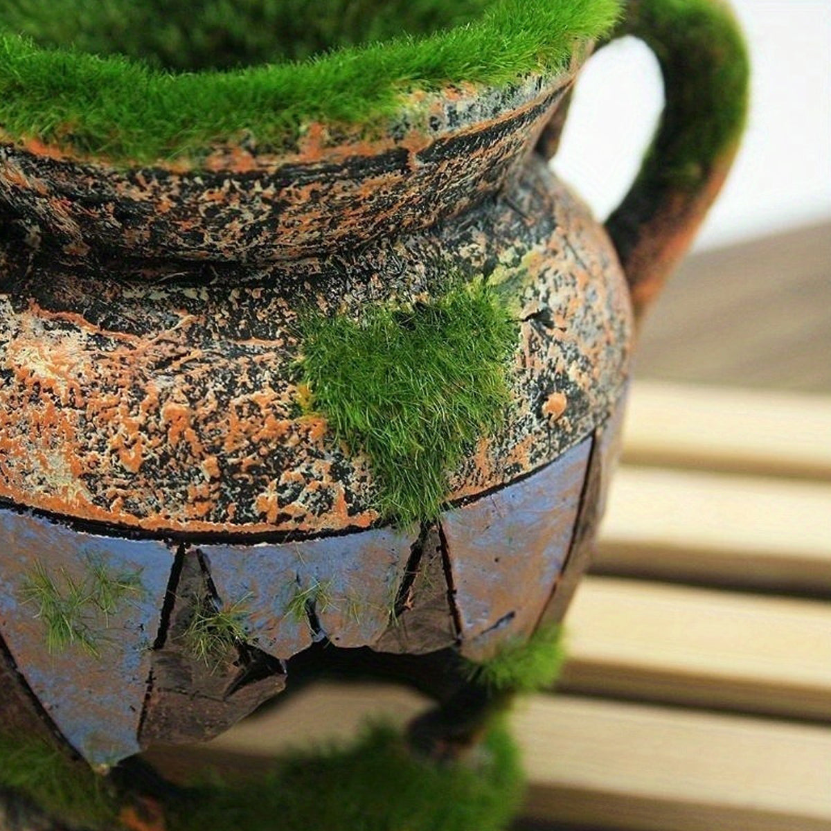 Aquarium Moss Vase Resin Fish Tank Decoration With Hiding Spot