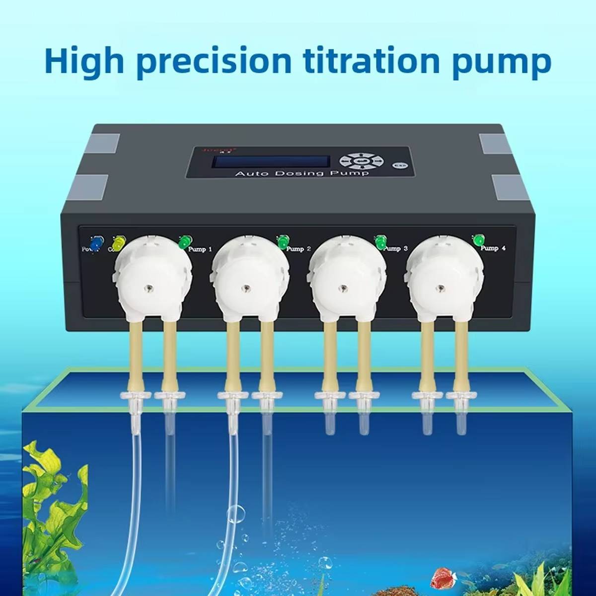 Jiebao DP-4 Auto Dosing Pump – 4 Channel Aquarium Peristaltic Doser