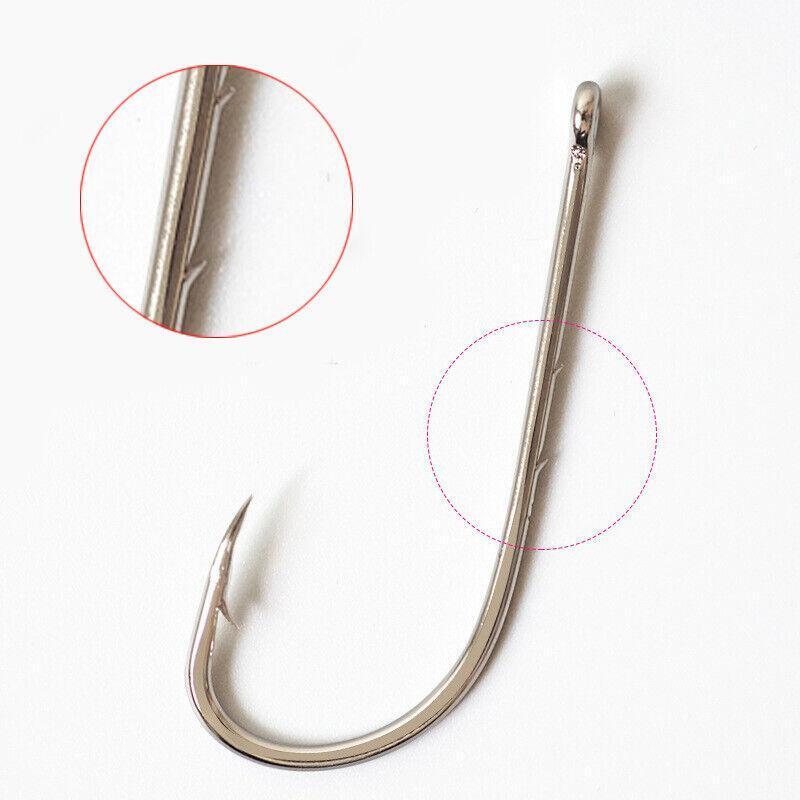 100PCS Baitholder Fishing Hooks Chemically Sharpened Multi-Size Set