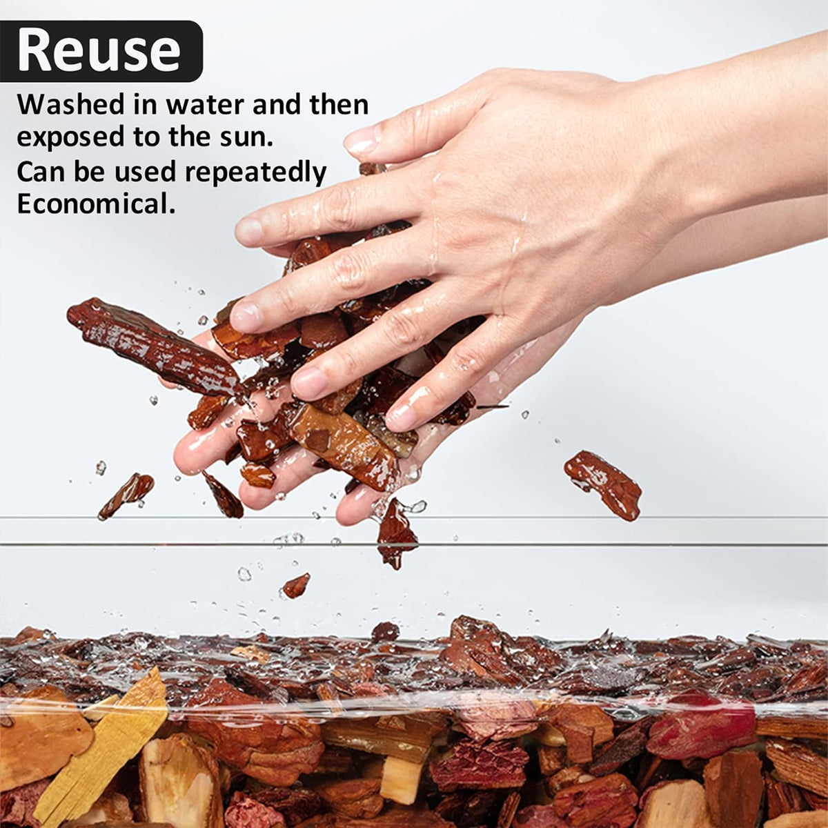 Reptile Bedding Substrate for Lizard Snake Tortoise Natural Bark Material
