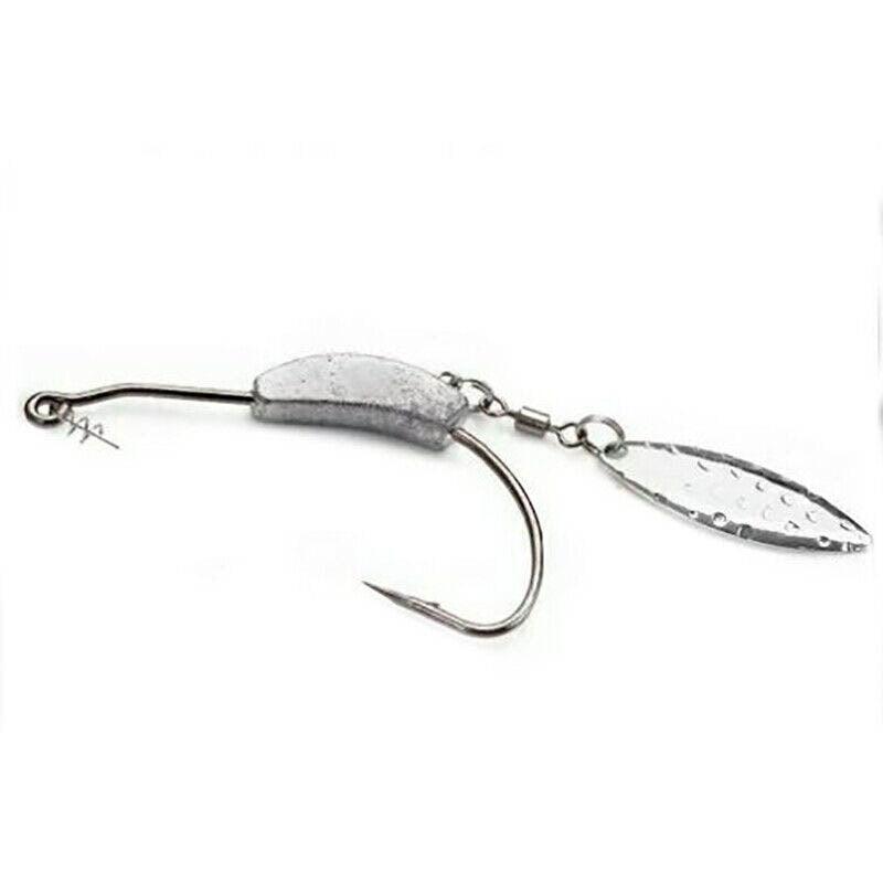 Weedless Jighead Hook Set Swimmer Worm Hooks 1/0–3/0