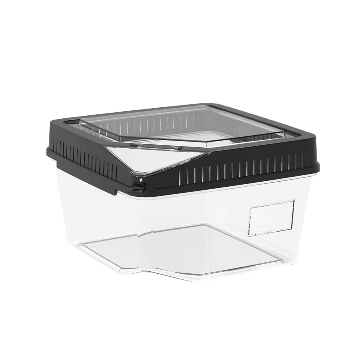 Transparent Reptile Feeding Box With Ventilated Lid