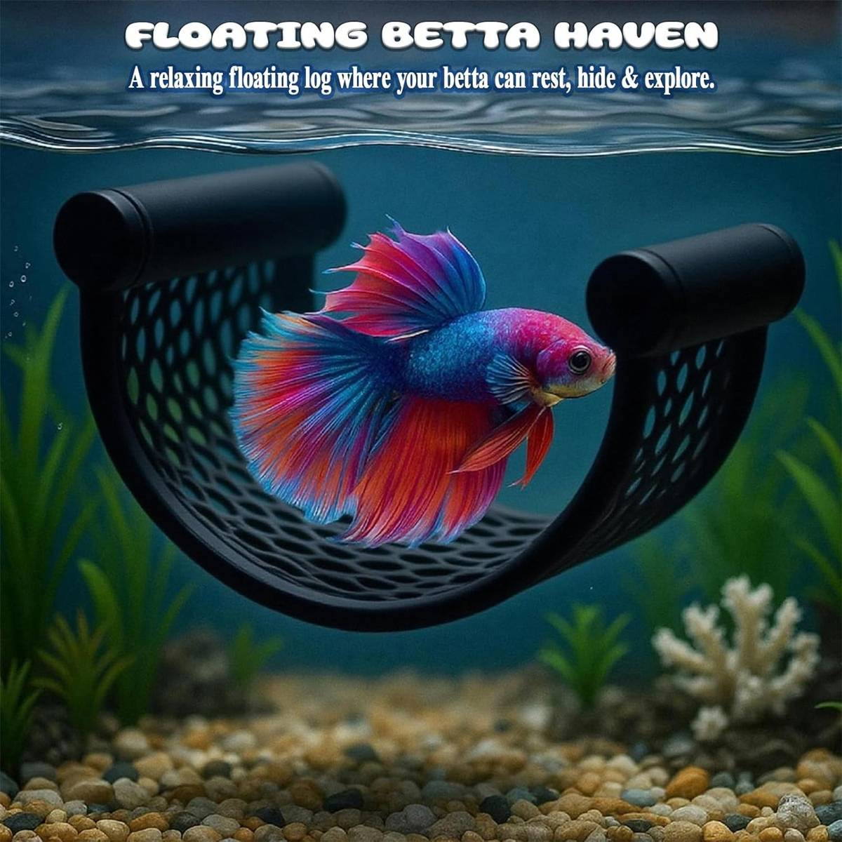 Betta Fish Hammock Floating Rest Bed