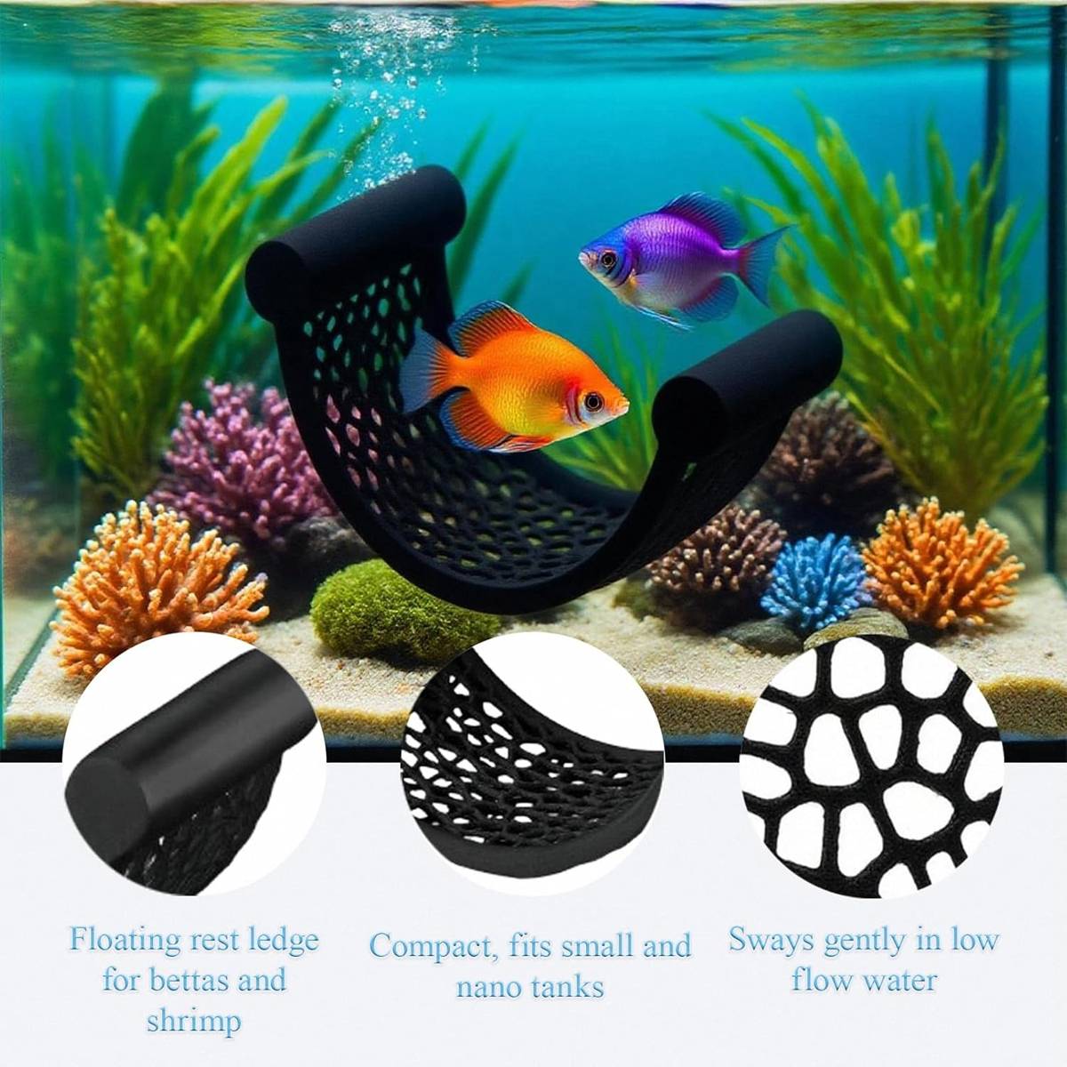Betta Fish Hammock Floating Rest Bed