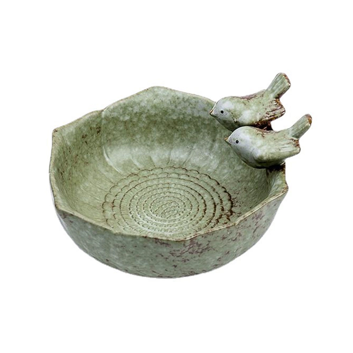 Ceramic Bird Bowl For Outdoor Feeding And Watering