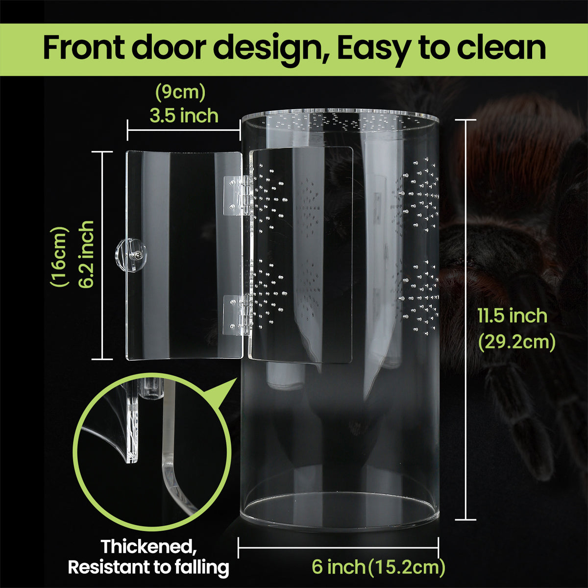 Cylindrical Acrylic Pet Breeding Box