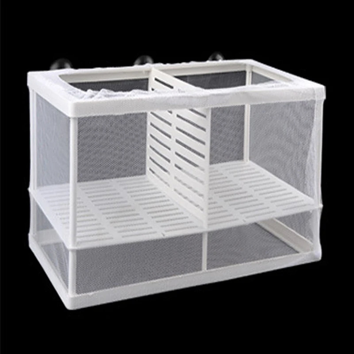 Guppy Fry Breeding Box Fish Tank Isolation Box with Mesh Divider