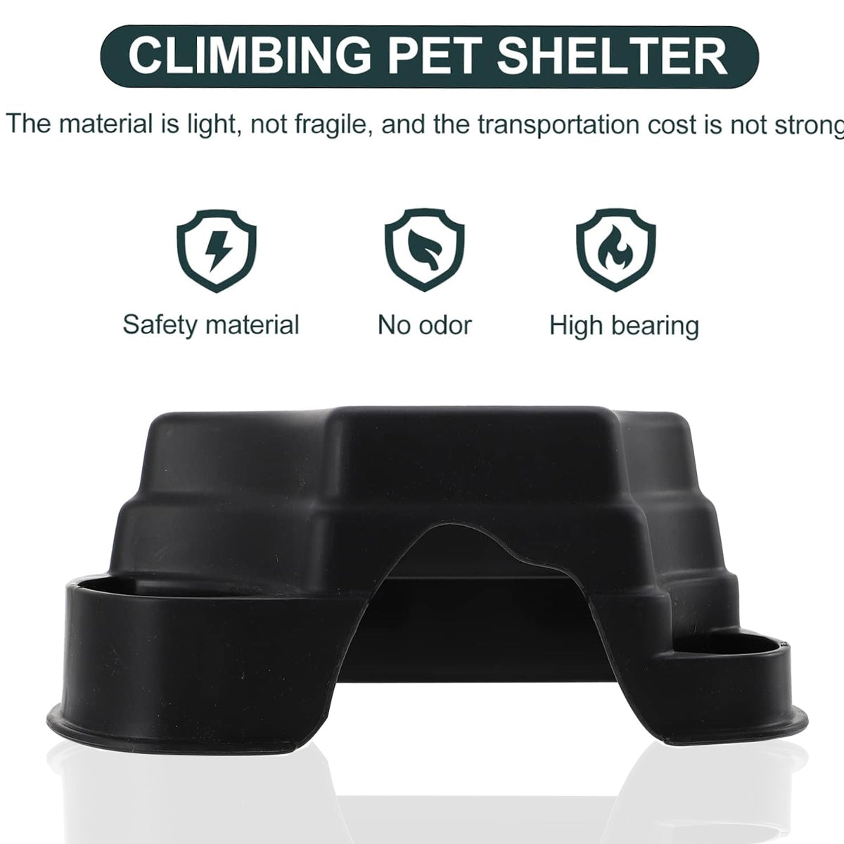 Multi-functional Reptile Cave Shelter with Feeding Basin