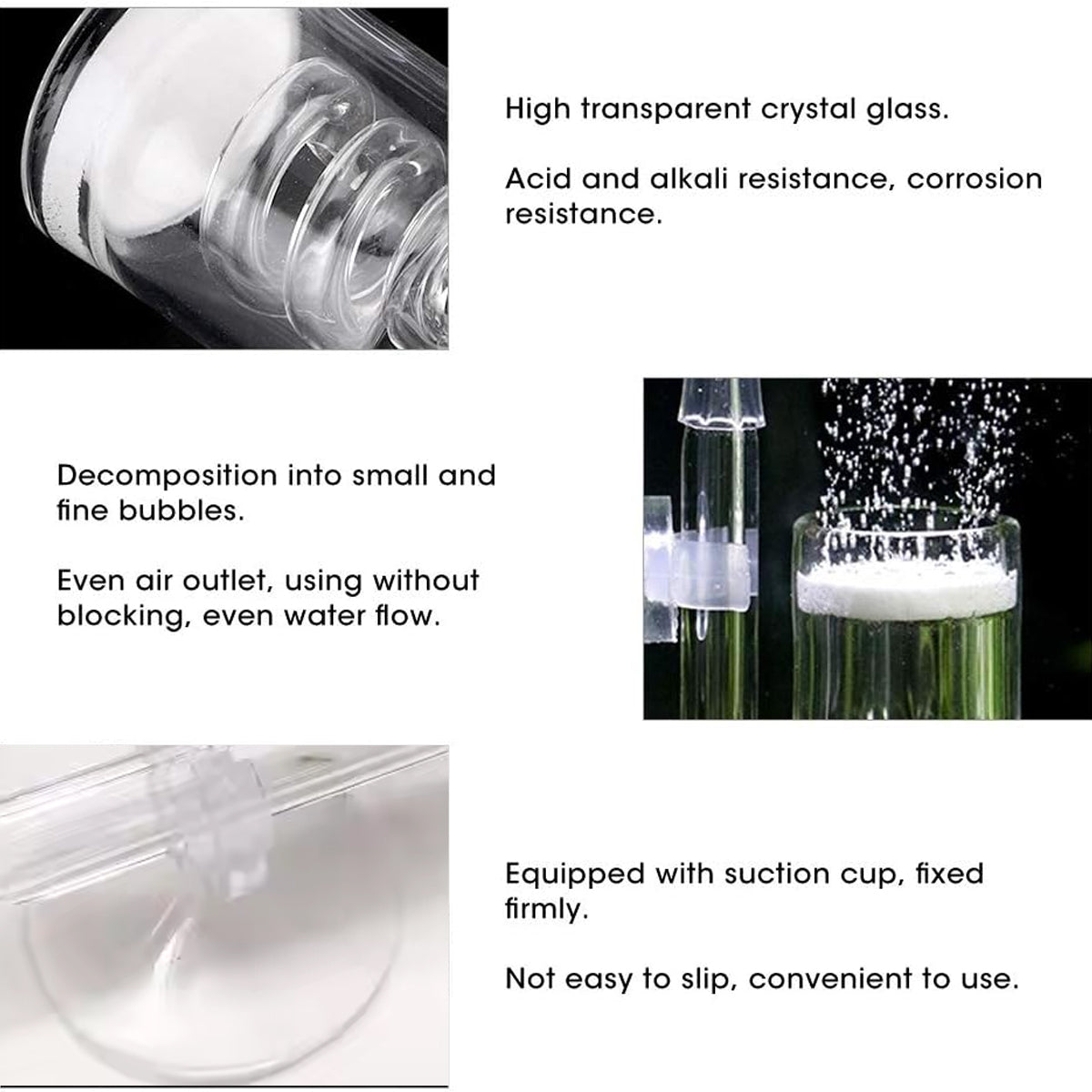 Aquarium CO2 Diffuser Glass Spiral Atomizer