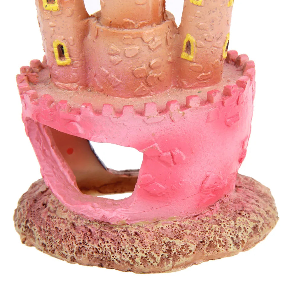 Resin Castle Aquarium Ornament Colorful Fish Tank Decoration & Hideout