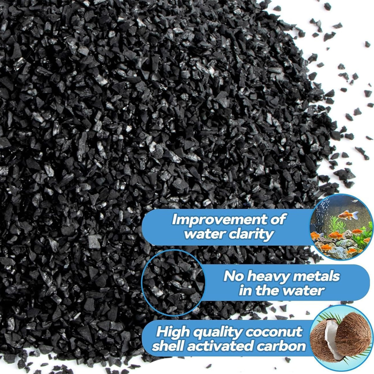 Coconut Shell Activated Carbon Aquarium Filter Media