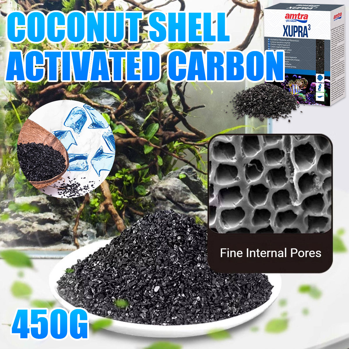 Coconut Shell Activated Carbon Aquarium Filter Media